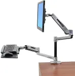 Ergotron WorkFit-LX Sitz-Steh-Tischmontagesystem LCD und Tastaturschwenkarm LCD bis 106cm 42Zoll 3,2-11,3kg.