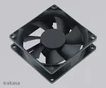 Akasa additional fan 80x80x25 black OEM H
