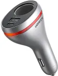 Ugreen 60712 mobile device charger Universal Silver Cigar lighter Fast charging Auto