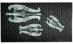 DSDTOOLS 3-os osadega kolme jalaga laagri eemaldajate komplekt (3&Prime;, 4&Prime;, 6&Prime;) DS1489