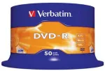 Toorikud VERBATIM DVD-R 4.7GB 16X - tornis 50 tk.