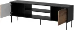 Cama MEBLE Cama EF CORTINA TV cabinet 180x40x60 black/walnut