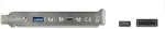 DeLOCK USB 3.1 Slotblech mit 1x USB-C und 1x USB-A Port