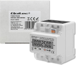 QOLTEC Three-phase electronic meter | energy consumption meter on DIN rail | 400V | LCD | 4P