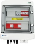 EMITER Switchgear attached DCAC hermetic IP65 EMITTER with DC surge arrester Dehn 1000V type 1+2, 2 x PV string, 2 x MPPT // og. AC Dehn type 1+2, 20A 3-F