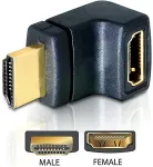DELOCK HDMI Adapter A -> A Bu/St 90&deg; oben