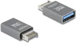 DeLOCK Adapter USB 10 Gbps Typ-E Key A Stecker zu USB Typ-A Buchse Metall
