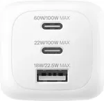 Belkin BOOSTCHARGE 100W 2C1A WALL CHARGER WITH INTERCHANGABLE PLUG