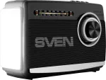 K&otilde;larid SVEN Speaker SRP-155, black (3W, Bluetooth, FM/AM/SW, USB, microSD, flashlight, battery)