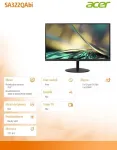Monitor ACER 80cm/31,5" (1920x1080) SA322QAbi 16:9 IPS 1ms 75Hz HDMI VGA FreeSync VESA HDR10 Black