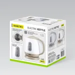 Veekeetja Maestro MR-012-BEIGE electric kettle 1 L 1100 W Beige, White