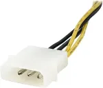 StarTech.com 15 cm 4-Pin naar 8-Pin EPS Voedingsadapter met LP4 - F/M, Male/Female, 0.15, Multi, 15.00, 220.00