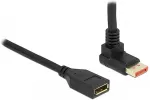 Delock DisplayPort Verl&auml;ngerungskabel Stecker 90&deg; oben gewinkelt zu Buchse 8K 60 Hz 1 m