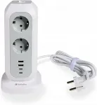 VERBATIM EU Power Tower 11AC EUPT-01 mit 2xUSB-C, 2xUSB-A retail