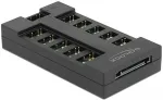 DELOCK RGB Hub for ARGB LEDs with 10 ports (black)