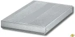 Aixcase Geh&auml;use silber USB2.0 2.5" 6.4cm SATA HDD ALU