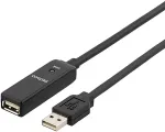 DELTACO Kaabel USB 2.0 pikendus, 15.0m,aktiivne, must / USB2-EX15M