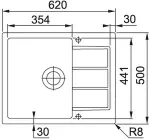 FRANKE S2D 611-62 143.0616.345 urban grey