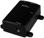 Startech .com 1 Port Gigabit Midspan - PoE+ Injektor - 802,3at und 802,3af - wandmontierbarer Power over Ethernet Injektor Adapter - Power Injector - 30 Watt (POEINJ1GW)