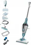 Black & Decker BHSM166DSM steam cleaner Steam mop 0.5 L 1600 W Aqua colour, White