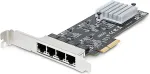 V&otilde;rgukaart StarTech .COM 4-Port 2.5 Gbit PCIe Netzwerkkarte Intel I225-V Dual-Port Computer LAN Karte Multi-Gigabit NIC 2.5G PCI Express Server