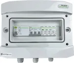 EMITER Switchgear attached AC hermetic IP65 EMITTER with surge protective device AC Noark type 1+2, 10A 3-F, RCD type A 40A/300mA