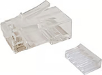 Solarix RJ45 CAT6 UTP 8p8c connector for wire, 100pcs