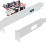 V&otilde;rgukaart DELOCK PCI Express x1 Karte zu 1 x extern + 1 x intern USB 5 Gbps