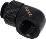 Alphacool Eiszapfen 90&deg; L-angle adapter short 1/4", black - 17248