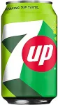 7 Up Karastusjook 7UP, Sidruni- ja laimimaitseline karboniseeritud, 0,33 l purk, 24 tk