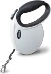 Hilton Smart dog M (20kg) - retractable leash - white-black - 4 m