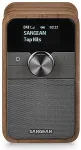 Raadio SANGEAN DDR-8 Portables DAB-Radio Echtholz-Geh&auml;use Nussbaum Vintage
