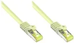 GoodConnections RJ45 Patchkabel mit Cat. 7 Rohkabel und Rastnasenschutz (), S/FTP, PiMF, halogenfrei, 500MHz, OFC, grau, 3m,