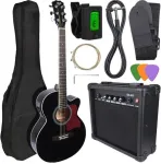V-tone EAG SET BK electroacoustic guitar. + amplifier