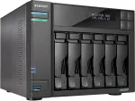 Asustor Server Asustor LOCKERSTOR 6 Gen2 NAS lauaarvuti Intel&reg; Celeron&reg; N5105 8 GB DDR4 HDD ADM Black