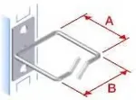 Triton Tie-down hook 40x40 D1 metal left fix, front gate