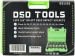 DSDTOOLS 12 tk 3/4" 6-kandilised s&uuml;gavad l&ouml;&ouml;kotsikud, 12 tk DS1102