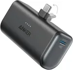 ANKER Nano Power Bank 5,000mAh, 22.5W, schwarz, integrierter USB-C-Anschlu&szlig;