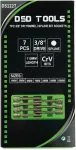 DSDTOOLS 3/8" PIKKUSEGA 110 MM "SPLINE" PEADE-K&Auml;EPIDEMETE KOMPLEKT, 7 TK DS1227