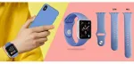 PURO Elastic sport band for Apple Watch, 44mm, blue / AW44ICONDKBLUE