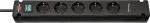 Brennenstuhl Bremounta 5-way power strip, 2x USB-C black, 3 meter cable, 2x USB, with safety switch