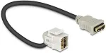 DELOCK Keystone module with cable HDMI ho-ho, 22cm, gray /86326