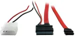 Inter-Tech Kabel Slim DVD Anschluss SATA + Power 0,3/0,3 m