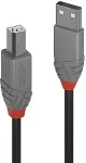 Lindy 10M USB 2.0 TYP A AN B KABEL ANTHRA LINE
