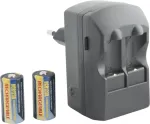 AVACOM dual-channel charging kit ACFRB for charging RCR2, RCR123 batteries + 2 pcs RCR123