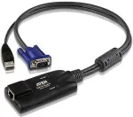ATEN | USB VGA KVM Adapter | 1 x RJ-45 Female, 1 x USB Male, 1 x HDB-15 Male