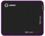 LORGAR Main 313, Gaming mouse pad, High-speed surface, Purple anti-slip rubber base, size: 360mm x 300mm x 3mm, weight 0.195kg