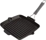 ZWILLING J.A. Henckels Staub Square Grill Pan 24cm induction, Black, Cast Iron