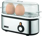 UNOLD Egg Cooker Mini (stainless steel/black, 210 watts, for 3 eggs)