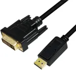LOGILINK DisplayPort-Kabel DP 1.2 zu DVI 1.2 3,0m schwarz